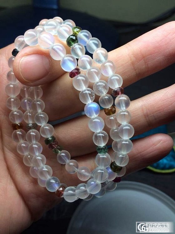 转让精品月光石手串_宝石