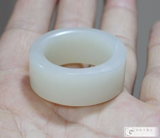 和田玉【玉友园】20.7克细料素扳指_玉石