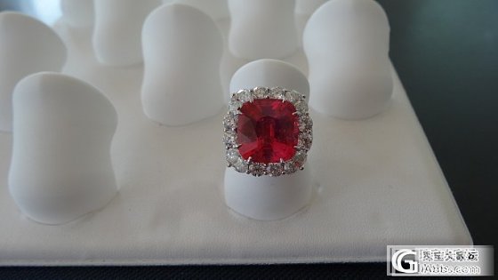 8.46 克拉坦桑尼亚Mahenge （马亨盖）Vivid Pink 尖晶石镶钻..._戒指刻面宝石尖晶石