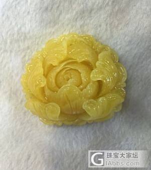 29.5克，超大牡丹花_蜜蜡