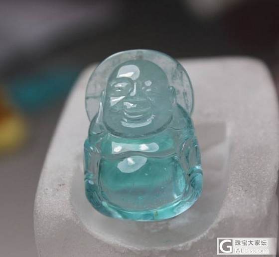 最近新败家的海蓝宝石佛_海蓝宝