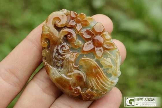龙凤牌吊坠挂件_翡翠