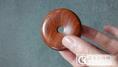 给手工帝（有奖取名）的紫檀大扣扣——“君心”还图来了！顺便搭车盘了3个月的串串~_文玩
