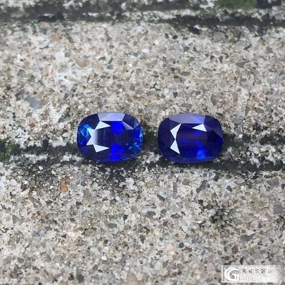 蓝宝石小精品越来越少了，发两个上来给大家瞧瞧...果断用来做戒子，耳钉……_蓝宝石