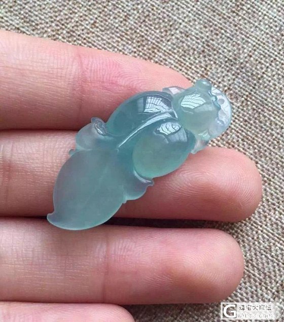 冰种金鱼。。种老底子细腻_翡翠