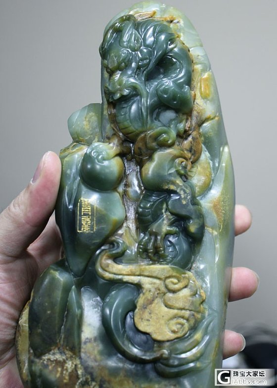 和田白玉【玉友园】2258克“青龙白虎大摆件”_珠宝