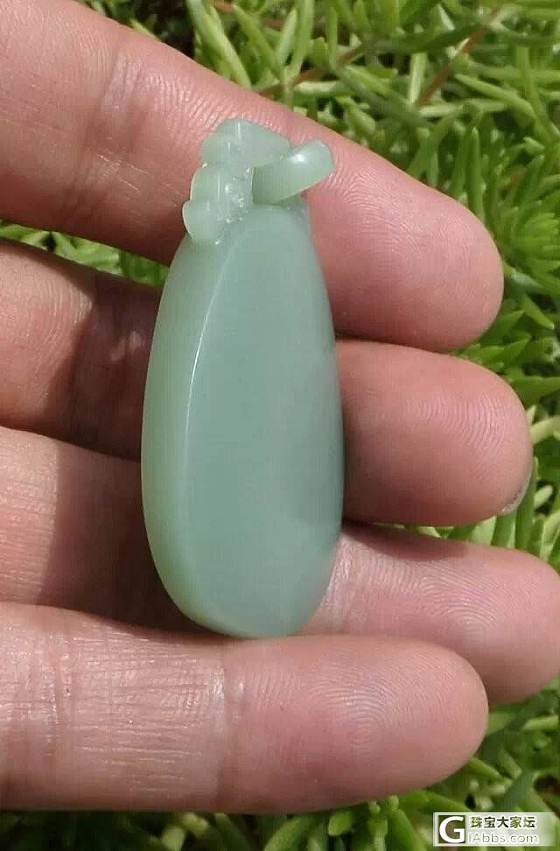 随评：俄碧无结构活环素牌_挂件碧玉