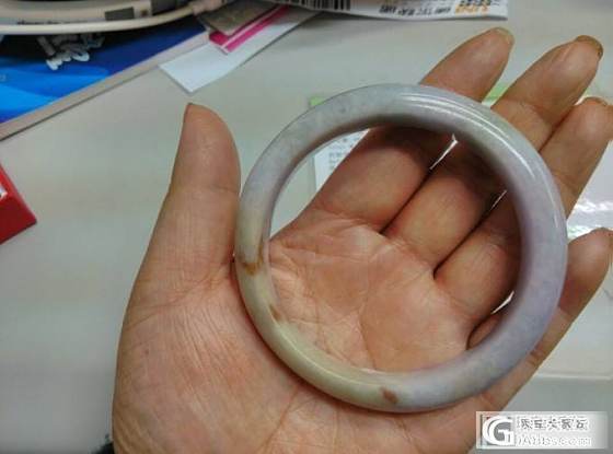 平出 天然A货紫罗兰翡翠手镯 大口径 62mm  850元_翡翠