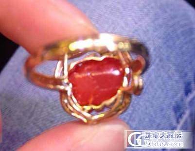 阿卡戒指。很美艳高贵。_珊瑚