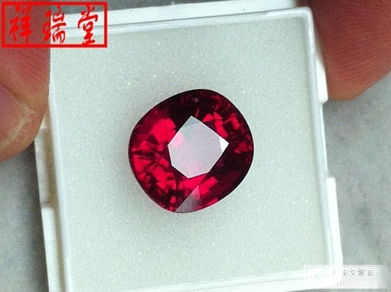 7.36ct的 RUBELLITE红碧玺戒面 高净度 火彩好 切工好_宝石