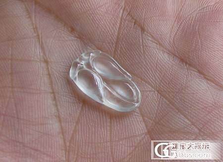 【冰冰翠】天然缅甸翡翠一组刷白强光白玻璃叶子如意_翡翠