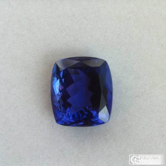 刚入手坦桑石一颗 11.24ct_珠宝