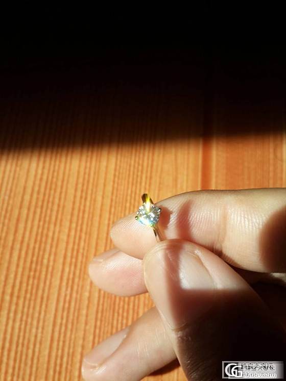 七夕一大早收到的钻戒 谢谢春哥_钻石