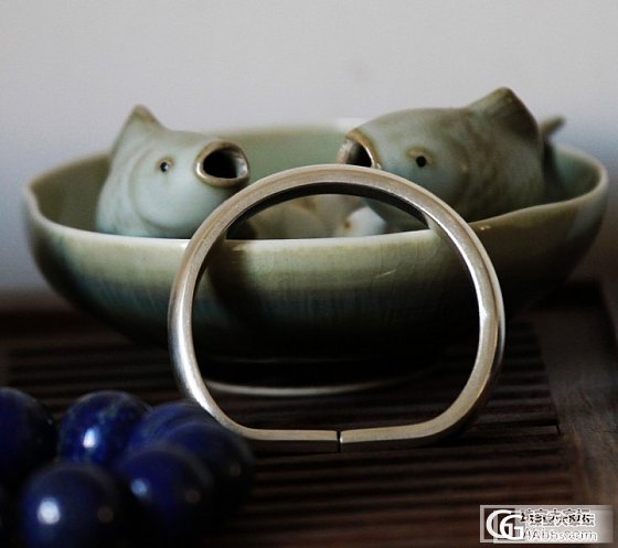 最新作品  银本色马蹄镯_手镯银