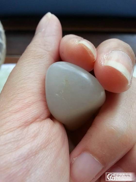 白籽收物还图，顺便比较盘一个月的样子_和田玉