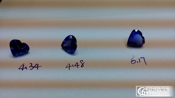 心仪坦桑很久了，大家帮我看看这三颗石头品质怎么样呀？_刻面宝石坦桑石