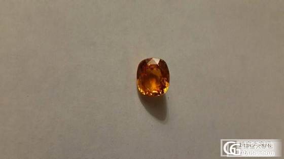 个人收藏7.55CT orange sapphire top colour un..._蓝宝石