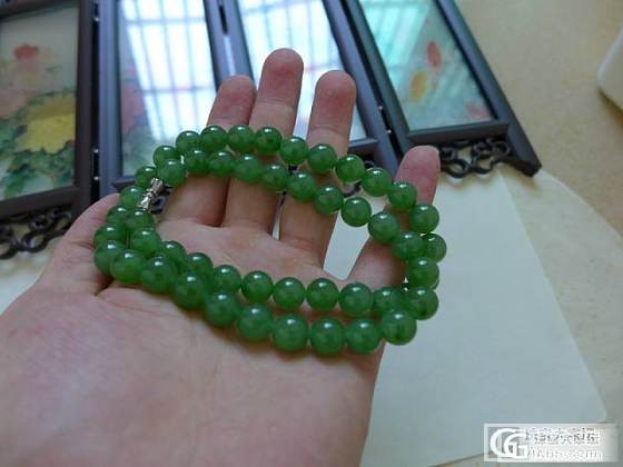 请教这串俄料碧玉手串品质如何？_碧玉