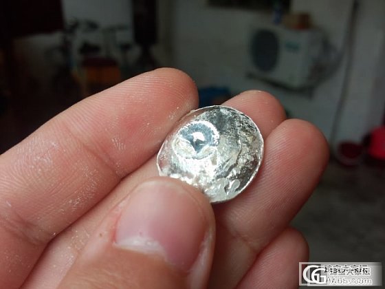 给大家看看云南银镯烧化后的样子，有对比_银