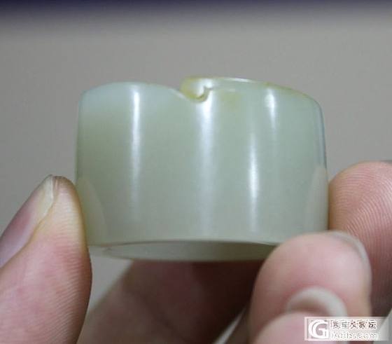 和田玉【玉友园】23.7克满圈皮扳指_玉石