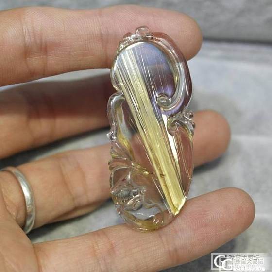 新购的 精品 钛晶吊坠 戒指  大家看看 给点建议！_珠串