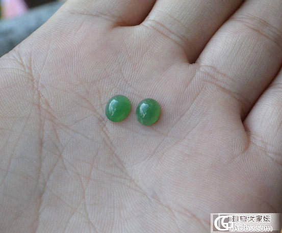 两对耳钉戒面不要错过_翡翠