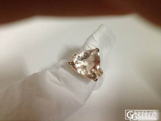 急转摩根石戒指14号圈 6.5克拉淡粉色_宝石