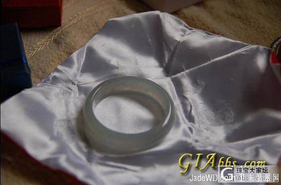 正装冰糯种纯色翡翠手镯  54.5圈口   正蓝水大蛋  蛋面已转_手镯蛋面翡翠和田玉
