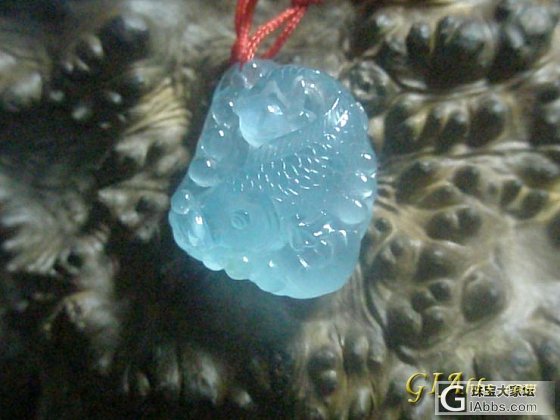 我的海蓝宝雕件，还有猫眼效应_刻面宝石海蓝宝