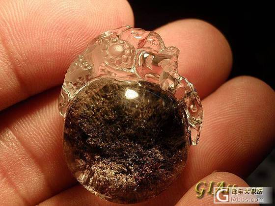 精品天然紫色幽灵精雕貔貅挂坠_吊坠幽灵晶