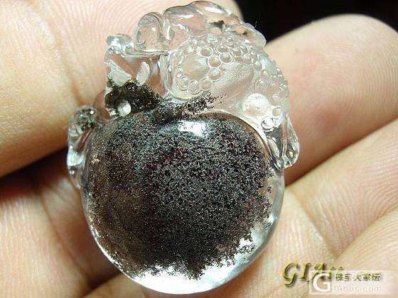 精品天然紫色幽灵精雕貔貅挂坠_吊坠幽灵晶