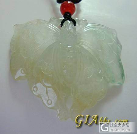 冰种翡翠蝴蝶_珠宝