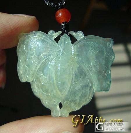 冰种翡翠蝴蝶_珠宝