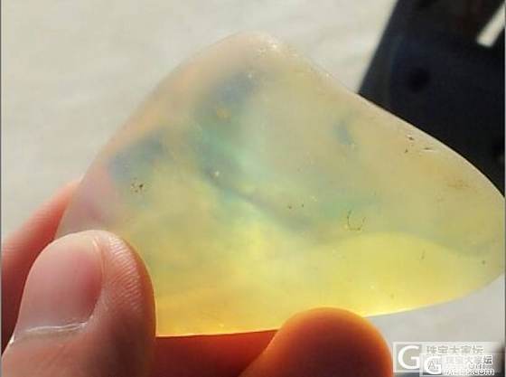请问是不是欧泊原石_刻面宝石欧泊