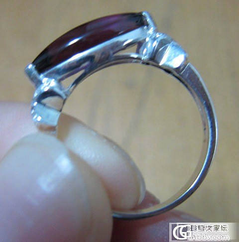 再发帖—石榴石戒指，有上爪图_刻面宝石石榴石