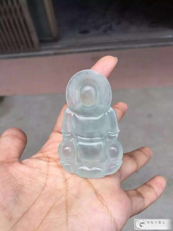 抛光前后大变身，我是不是变的更美了呢？_翡翠