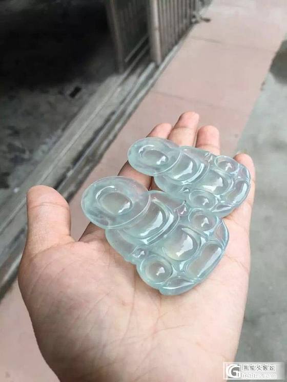 抛光前后大变身，我是不是变的更美了呢？_翡翠