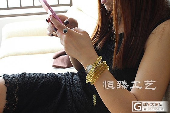 恒臻工艺蓝珀108美图_蓝珀