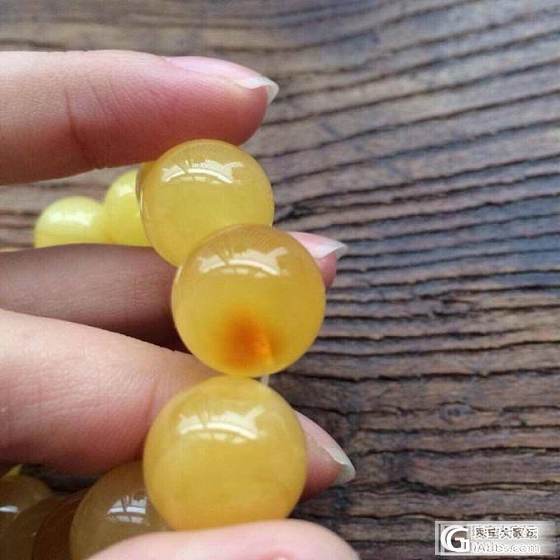 蜜蜡手串_有机宝石