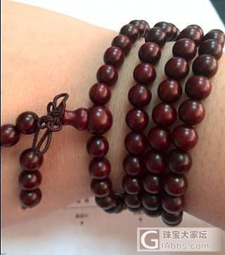 我的6mm的108小叶紫檀_木
