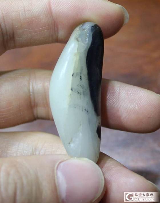 和田白玉【玉友园】30克奇构图青花籽_玉石