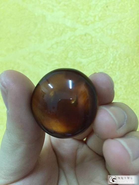 低价出一颗缅甸棕红琥珀_有机宝石