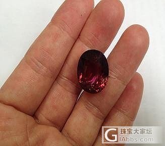 第一次发帖，只放了一张图片，而且是比实物差的图片_刻面宝石碧玺
