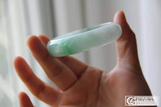 收物还图，让姐妹们久等了！飘阳绿正装镯子57.7_翡翠