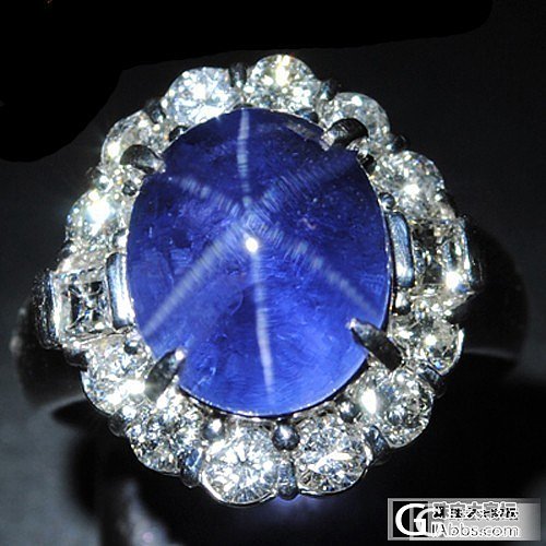 8克拉多的星光蓝宝配1.4克拉钻石戒指，多少钱可以收？_蓝宝石
