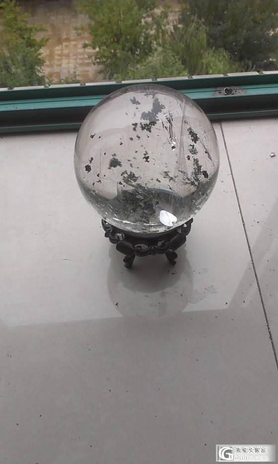 绿幽灵水晶球11cm_幽灵晶