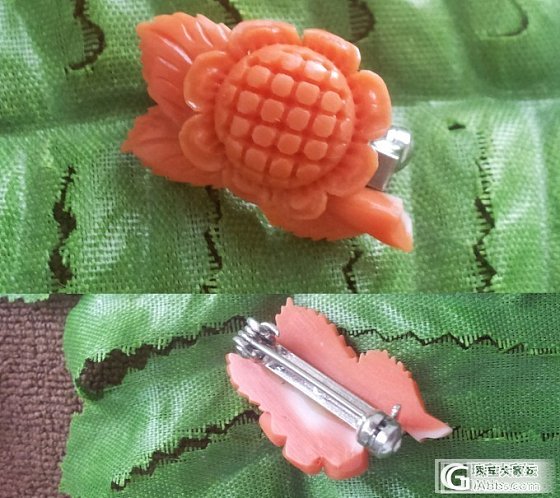 日本莫莫momo桃向日葵花&amp;菖蒲花粉珊瑚_有机宝石