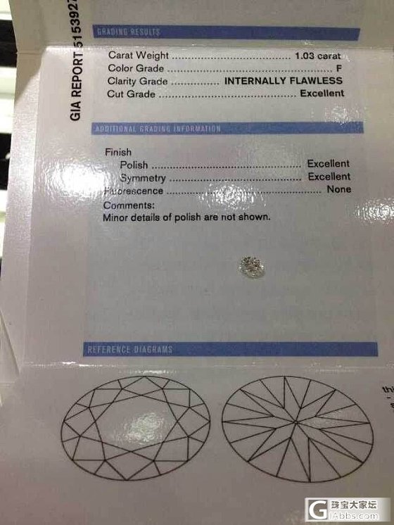 订婚的戒指，求高人估估价，看有没买亏_钻石