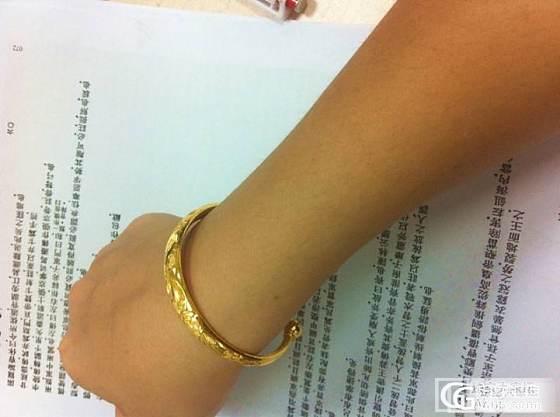 美貌的老福记祥云贵妃_手镯金