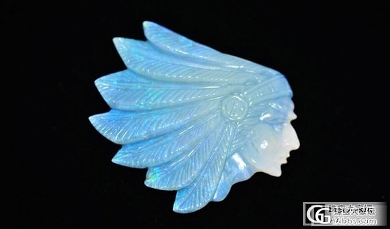 第一次看到欧泊的雕件作品，感觉比珠宝更多了一种生命力_刻面宝石欧泊